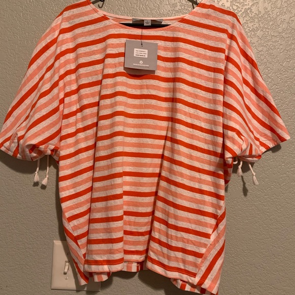 Coral Striped Shirt - Picture 6 of 6